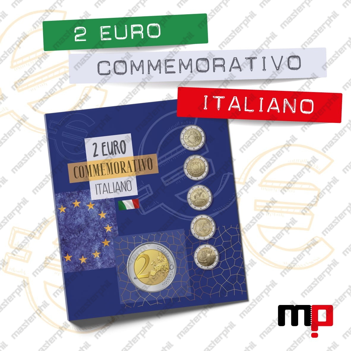 Album Raccoglitore Per Monete Da 2 Euro Commemorativi Italiani
