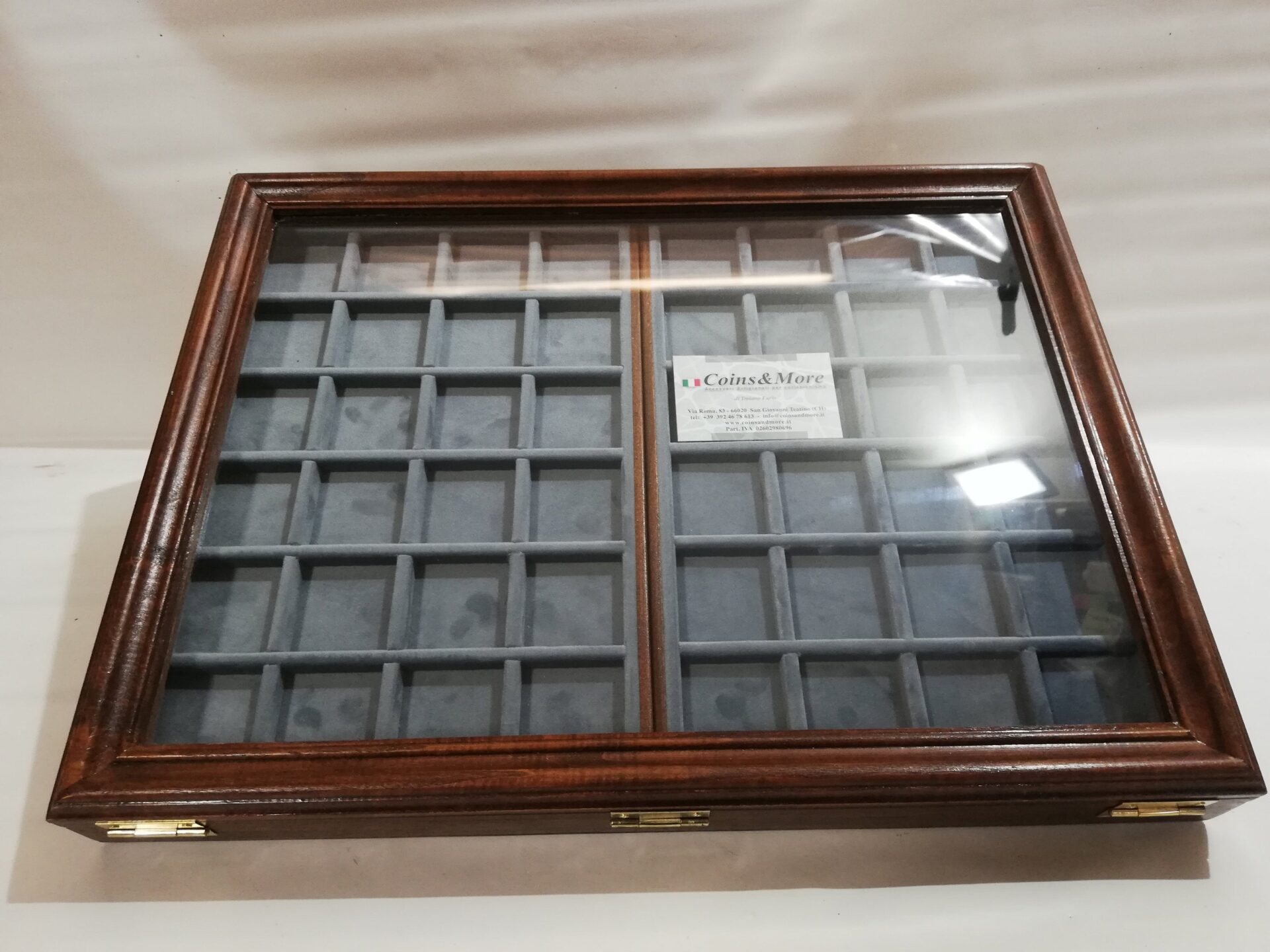 Casa Accessori per la casa Espositori Collezione Espositori Scacchiera in vetro da collezione 
